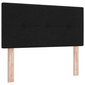 vidaXL H&ouml;henverstellbares Kopfteil mit Kopfteil Schwarz 80 cm Stoff