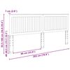 vidaXL Kopfteil mit Kopfteil Graues Sonoma 200 cm Holzwerkstoff