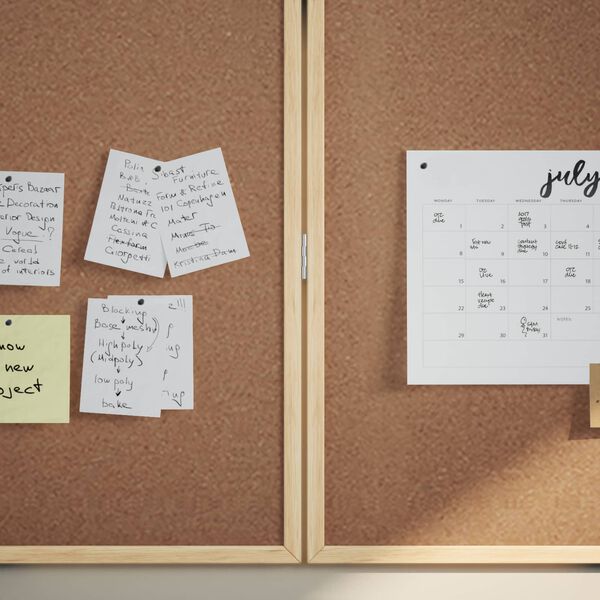 vidaXL Info-Tafel Braun 80 x 80 x 1,4 cm Massivholz Kiefer