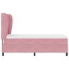 vidaXL Boxspringbett mit Matratze Rosa 190 x 90 cm Polyester