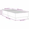 vidaXL Plattformbettgestell Creme 80 x 200 cm Stoff