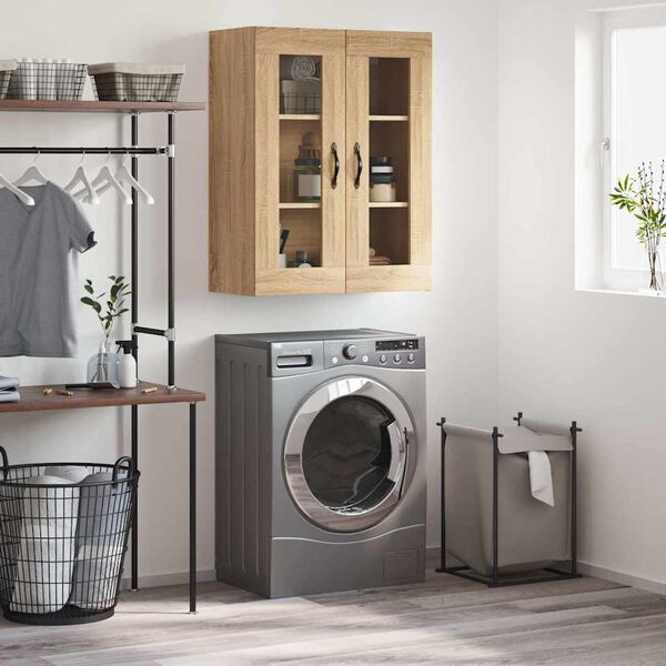 vidaXL Wandschrank Sonoma-Eiche 69,5x34x90 cm Holzwerkstoff