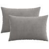 vidaXL Kissenbezug 2 pcs HEERLEN Hellgrau 50 x 80 cm Cord