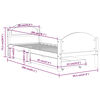 vidaXL Massivholzbett mit 2 Schubladen Wei&szlig; Kiefer 90x200 cm