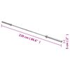 vidaXL Olympische Langhantel 220 cm Stahl