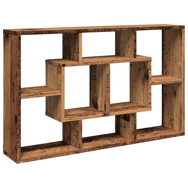vidaXL Wandregal Altholz 85x16x52,5 cm Holzwerkstoff