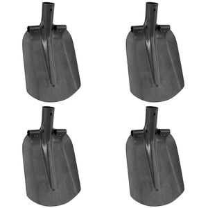 vidaXL Schaufelkopf 4 pcs Silber 33 x 21 cm Pulverbeschichteter Stahl