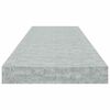 vidaXL Schweberegale 2 Stk. Betongrau 80x23,5x3,8 cm MDF