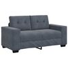 vidaXL Sofa Set 3 pcs Dunkelgrau 221 x 80 x 80 cm Samt