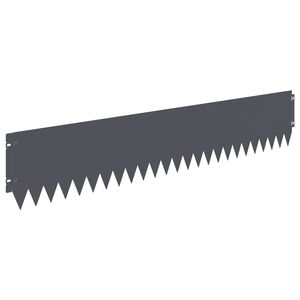 vidaXL Raseneinfassung 10 pcs 103 x 20 cm Stahl Anthrazit