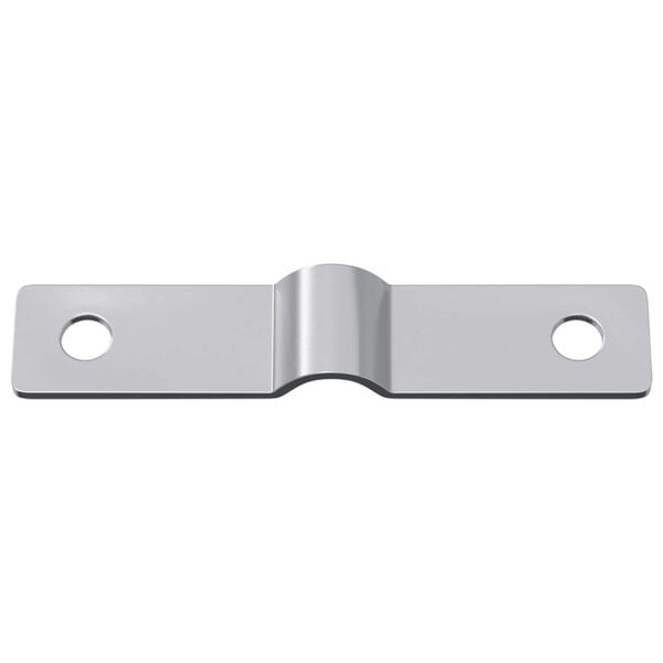 vidaXL Einschlagplatte 2 pcs Silber 50 x 10 x 1,2 mm Eisen