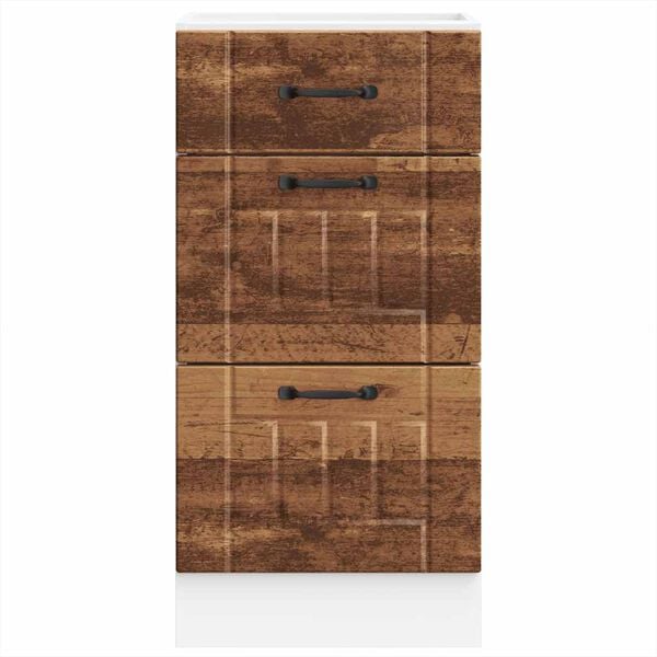 vidaXL K&uuml;chen-Unterschrank Lucca Altholz-Optik Holzwerkstoff