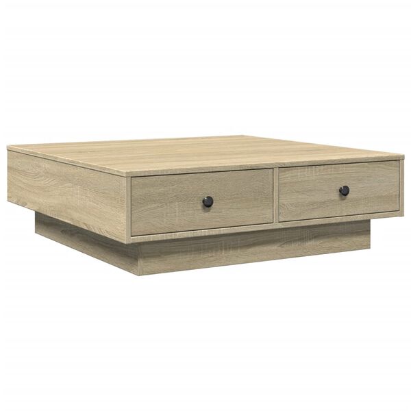 vidaXL Couchtisch Sonoma-Eiche 90x90x28 cm Holzwerkstoff
