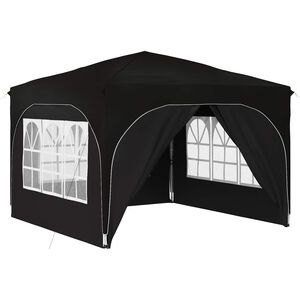 vidaXL Pop-up Partyzelt 290 x 290 x 245 cm Schwarz