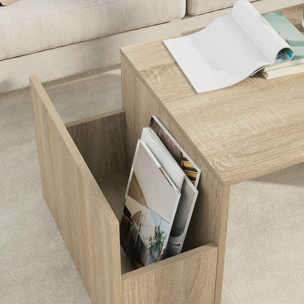 vidaXL Couchtisch Sonoma-Eiche 90 x 45 x 35 cm Holzwerkstoff