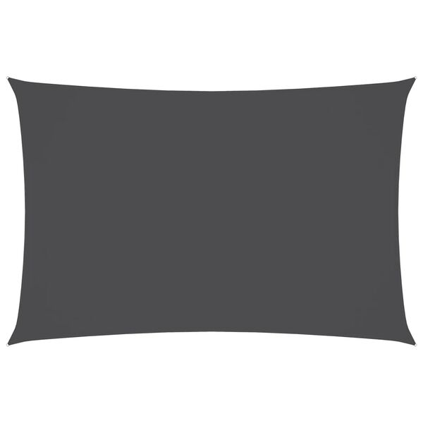 vidaXL Sonnensegel Oxford-Gewebe Rechteckig 6x8 m Anthrazit