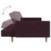 vidaXL Schlafsofa 2-Sitzer Lila Stoff