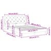 vidaXL Bettgestell ohne Matratze Dunkelgr&uuml;n 140x200 cm Samt