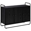 vidaXL Sideboard Schwarz Eichen-Optik 102 x 35 x 75 cm Holzwerkstoff