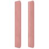 vidaXL Boxspringbett mit Matratze Rosa 90x190 cm Samt