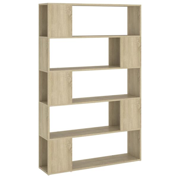 vidaXL Bücherregal Raumteiler Sonoma-Eiche 100x24x155 cm Holzwerkstoff