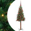 vidaXL Schlanker Weihnachtsbaum Gr&uuml;n 150 cm