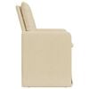 vidaXL Esszimmerst&uuml;hle 2 pcs Creme 57 x 67 x 98 cm Stoff
