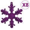 vidaXL 111-tlg. Weihnachtskugel-Set Lila Polystyrol