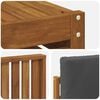 vidaXL Outdoor-Sofagarnitur mit Kissen 6 pcs Natur und Anthrazit