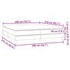 vidaXL Boxspringbett mit Matratze Rosa 200x210 cm Samt