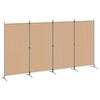 vidaXL 4-teiliger Raumteiler Beige 346 x 180 cm Stoff