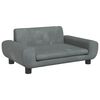 vidaXL Hundebett Dunkelgrau 70x45x33 cm Samt