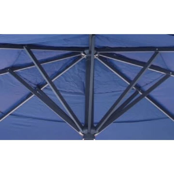Sonnenschirm &Oslash; 5m Aluminium blau