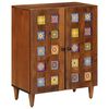 vidaXL Sideboard 60 x 33 x 75 cm Massivholz Mango Walnuss
