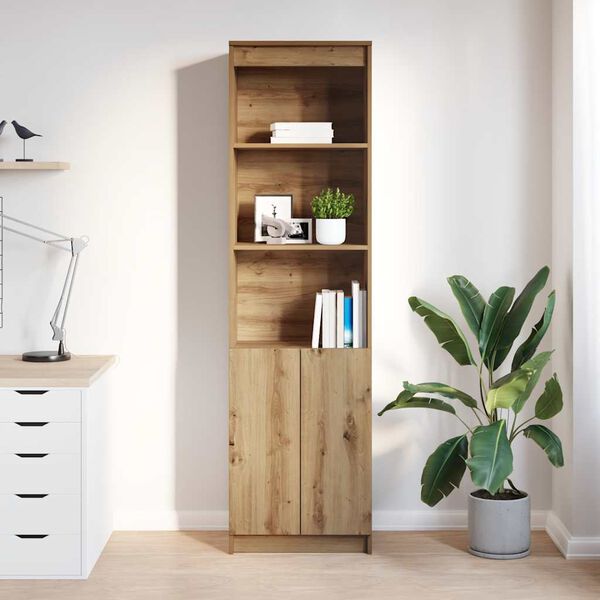 vidaXL Highboard Artisan-Eiche 50x35x180 cm Holzwerkstoff