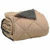 vidaXL Sommerdecke Anthrazit und Taupe 220 x 200 cm Mikrofaser