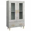 vidaXL Highboard Betongrau 70x31x115 cm Holzwerkstoff
