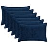 vidaXL Kissenbezug 6 stk. HOUTEN Marineblau 50 x 80 cm Flanell