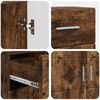 vidaXL Holzschrank Ger&auml;ucherte Eiche 88,5 x 30,5 x 73 cm Holzwerkstoff