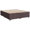 vidaXL Boxspringbett mit Matratze Dunkelbraun 200x200 cm Stoff