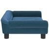 vidaXL Hundebett Blau 70x48x22 cm Samt