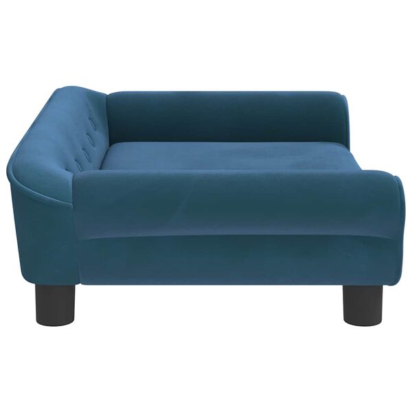 vidaXL Hundebett Blau 70x48x22 cm Samt