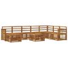 vidaXL Outdoor-Sofagarnitur 7 stk. Natur Massivholz Akazie