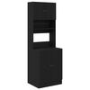 vidaXL K&uuml;chenbuffet Schwarz Eichen-Optik 60 x 50 x 180 cm