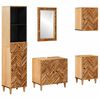 vidaXL Badezimmerschrank-Set mit Schubladen 5 pcs Massivholz Mango