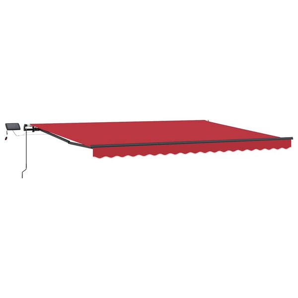 vidaXL Einziehbare Markise Rot 400 x 350 cm Stoff