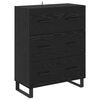 vidaXL Highboard Schwarz Eichen-Optik 69,5 x 34 x 180 cm Holzwerkstoff