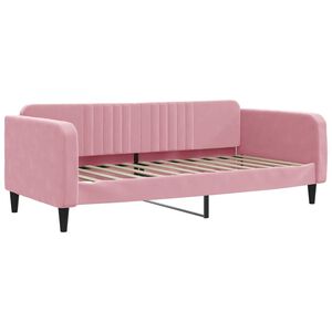 vidaXL Tagesbett Rosa 90x200 cm Samt