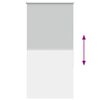 vidaXL Verdunkelungsrollo Hellgrau 70x175 cm Stoffbreite 65,7 cm