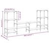 vidaXL TV-Schrank Räuchereiche 206,5x28,5x95 cm Holzwerkstoff